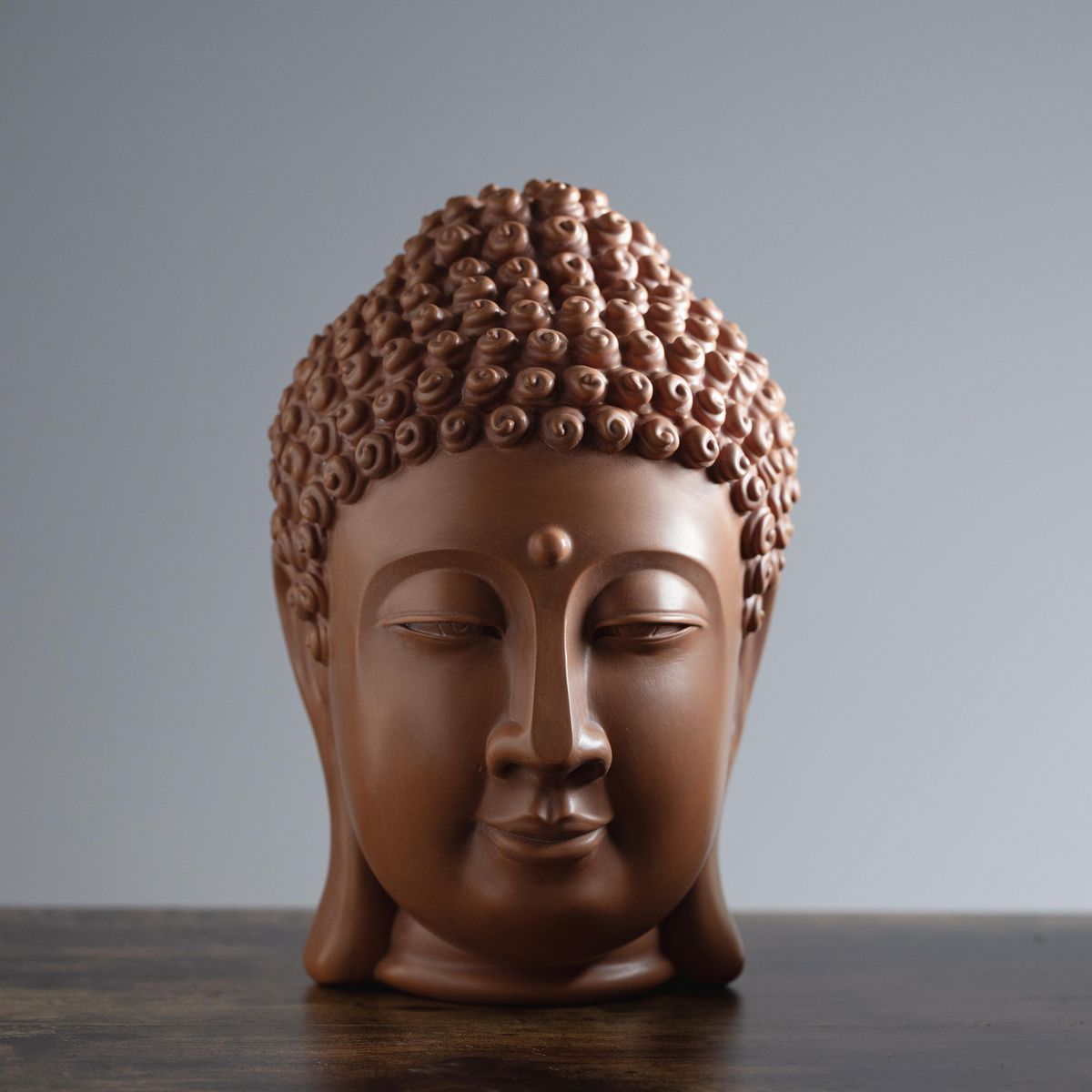 JUST HOME COLLECTION - Figura buda cabeza terra 31 cm