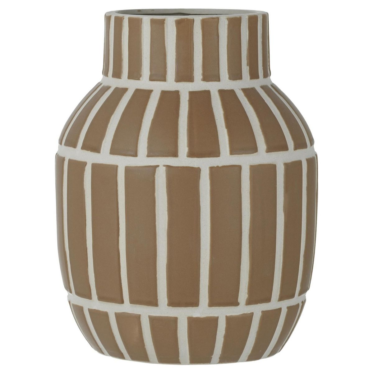 JUST HOME COLLECTION - Jarrón cerámica rayas 26 cm