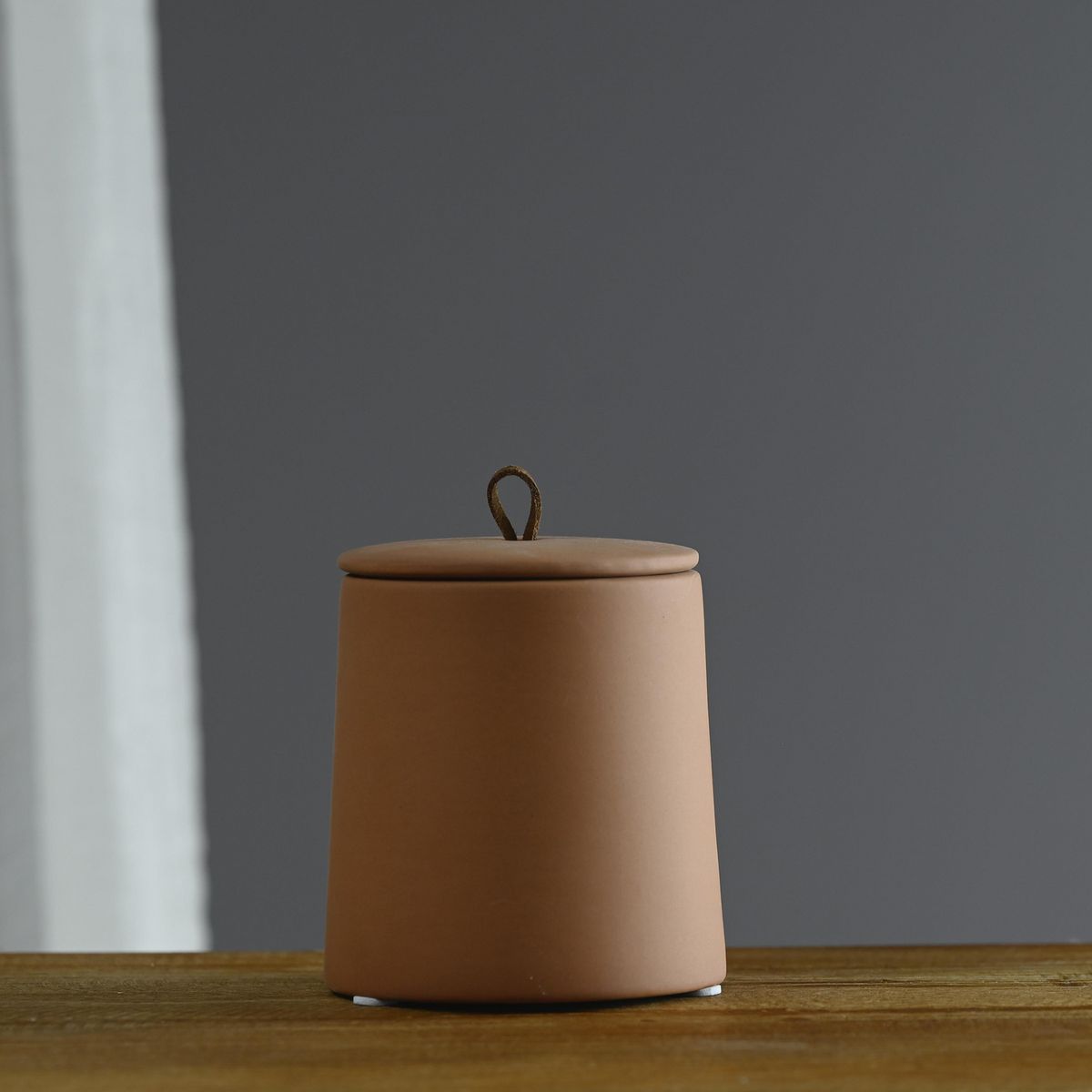 JUST HOME COLLECTION - Contenedor cerámica terra 10 cm