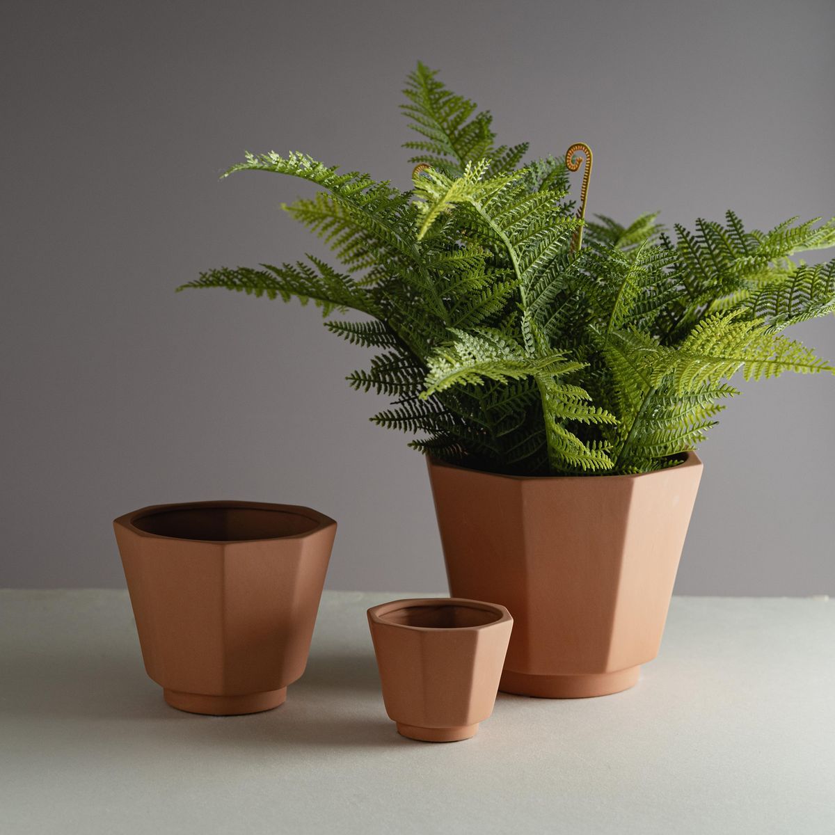 JUST HOME COLLECTION - Macetero cerámica terra 19 cm