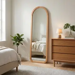 JUST HOME COLLECTION - Espejo de Pie Decorativo 50x150 cm Madera Arco