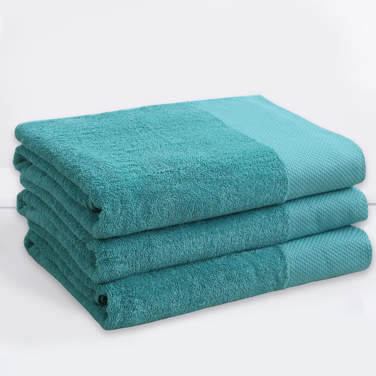 JUST HOME COLLECTION - Toalla Baño 500 gr Algodón 70x140 cm Turquesa