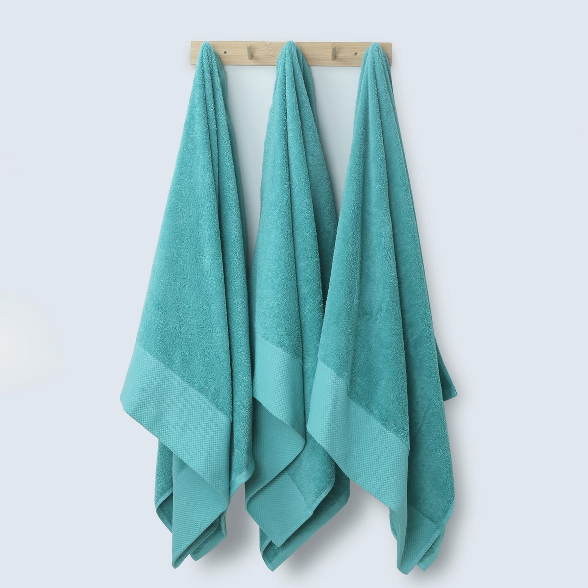 JUST HOME COLLECTION - Toalla Baño 500 gr Algodón 70x140 cm Turquesa