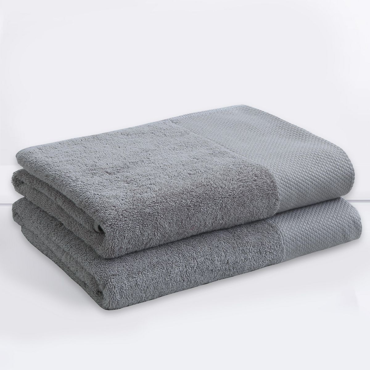 JUST HOME COLLECTION - Toalla Baño 500 gr Algodón 70x140 cm Gris