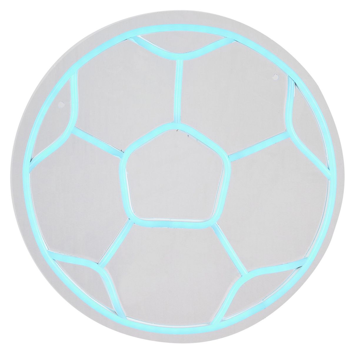 JUST HOME COLLECTION - Lámpara de Mesa Neón Pelota Futbol 30x30 cm