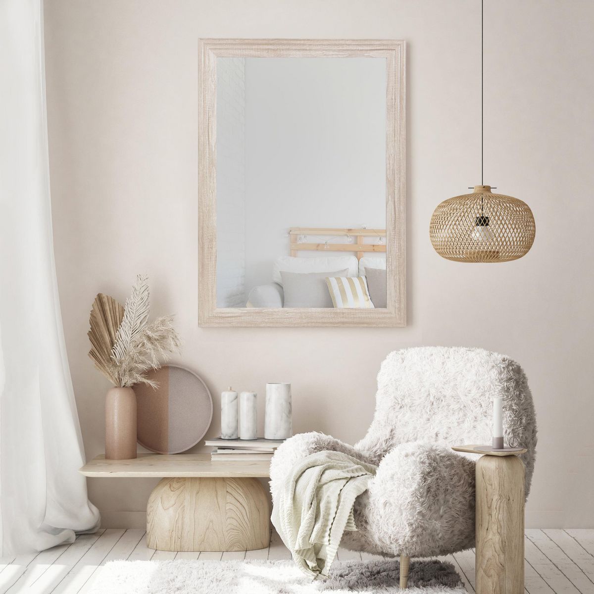 JUST HOME COLLECTION - Espejo Relieve rectangular 78X108 cm