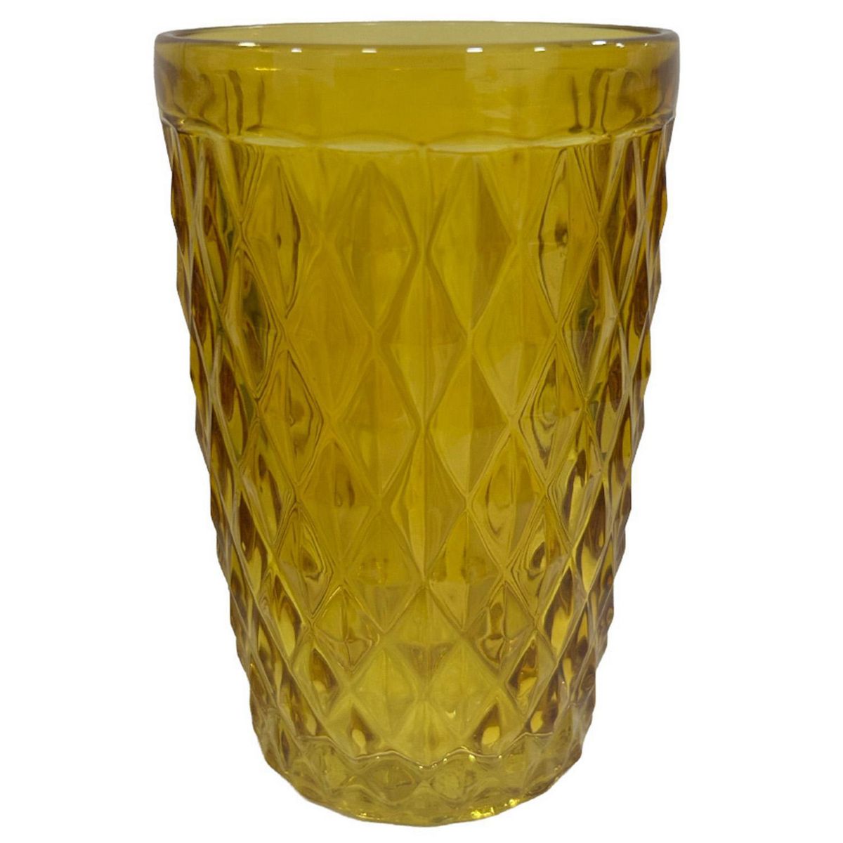 JUST HOME COLLECTION - Vaso Alto de Vidrio 350 ml Ambar