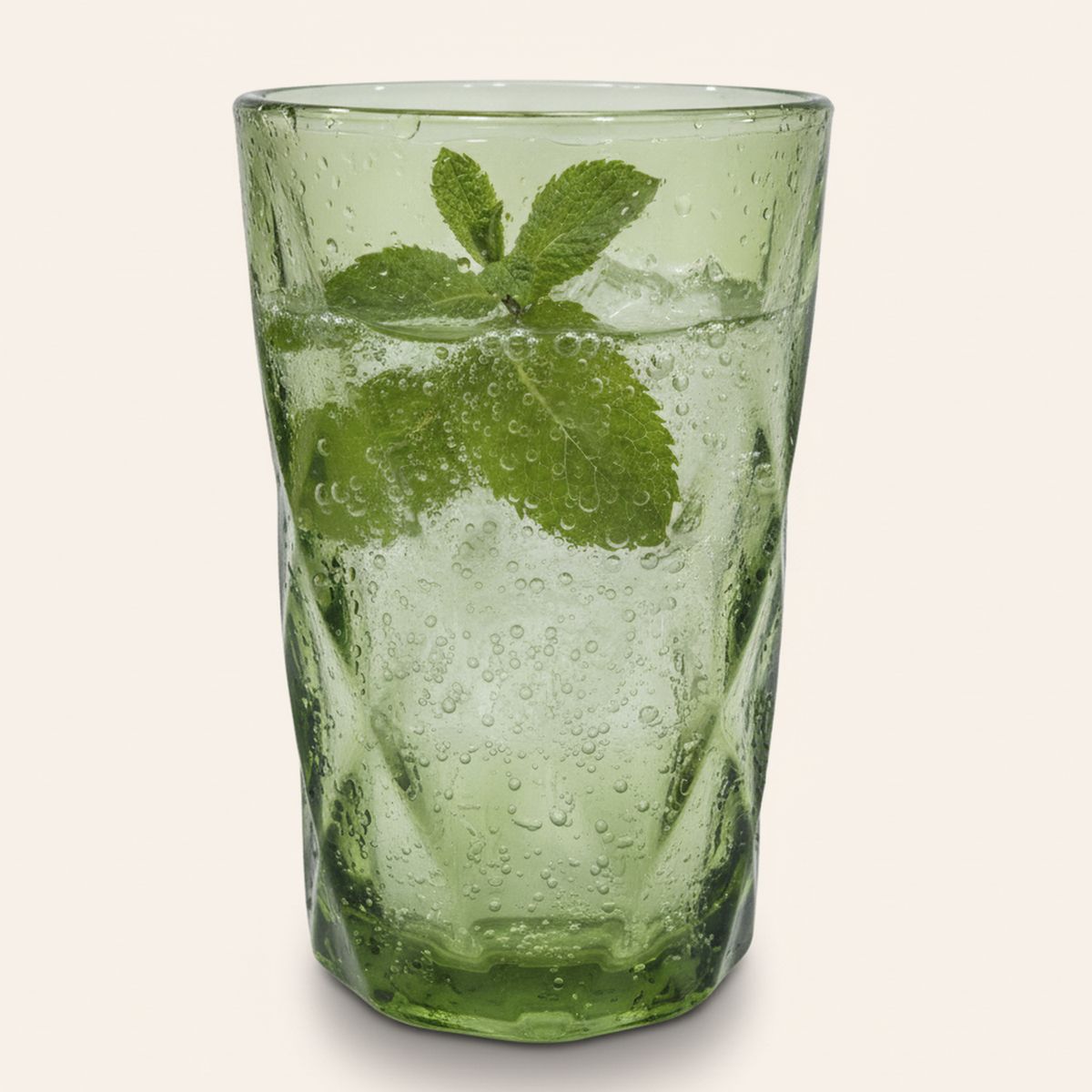 JUST HOME COLLECTION - Vaso Alto de Vidrio 350 ml Verde