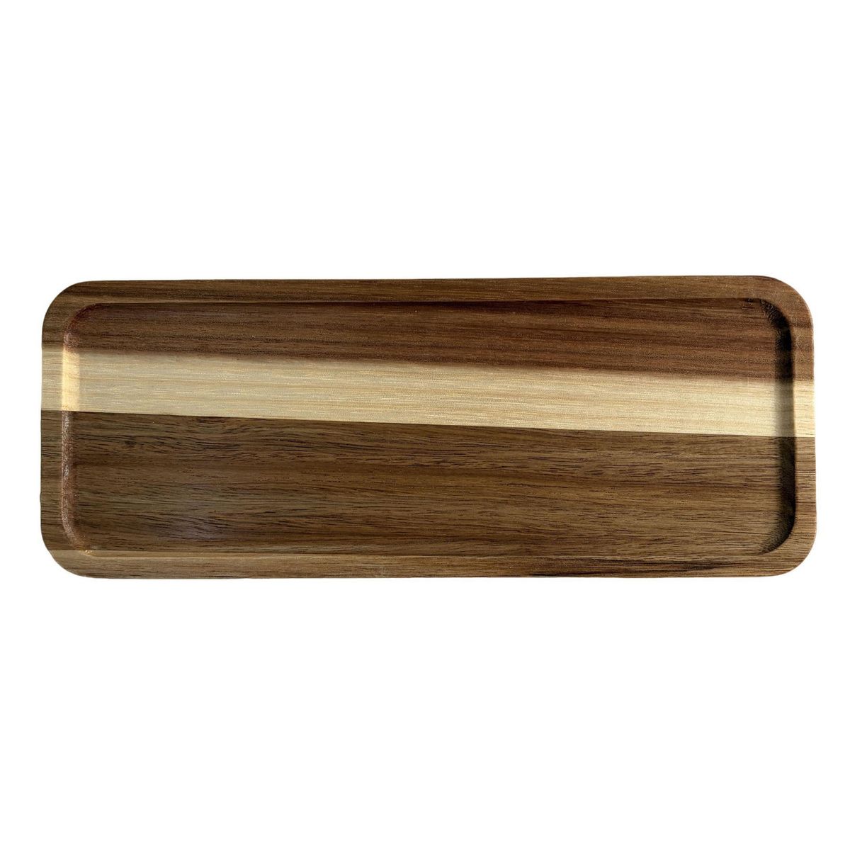 JUST HOME COLLECTION - Bandeja Madera Rectangular 28x11 cm Café