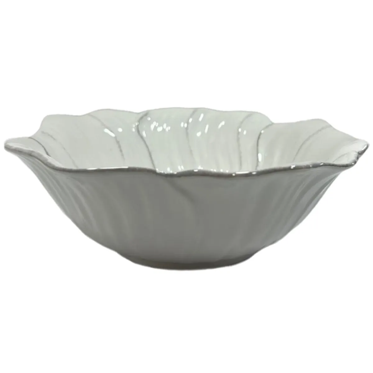 JUST HOME COLLECTION - Bowl Cerámica 1080 ml Blanco