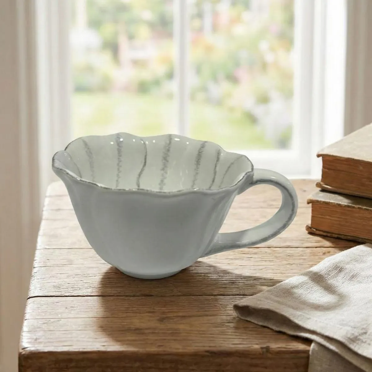 JUST HOME COLLECTION - Tazón 325 ml Cerámica Terra Soft Blanco