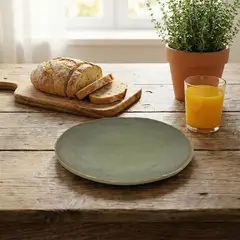 JUST HOME COLLECTION - Plato 21.5 cm Cerámica Terra Soft Verde