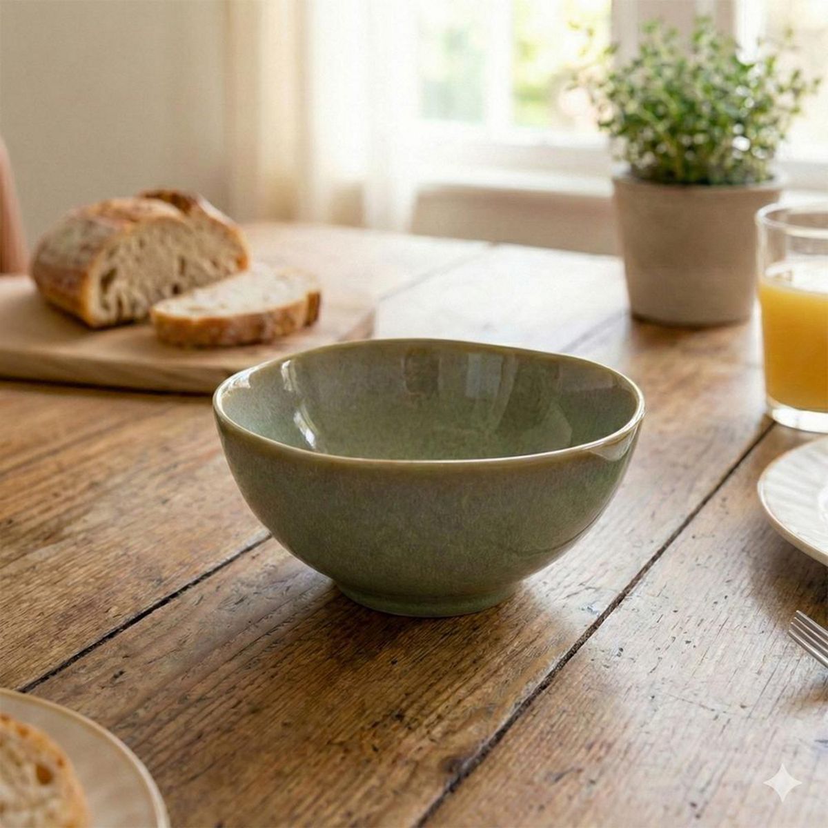 JUST HOME COLLECTION - Bowl Cerámica 516 ml Verde