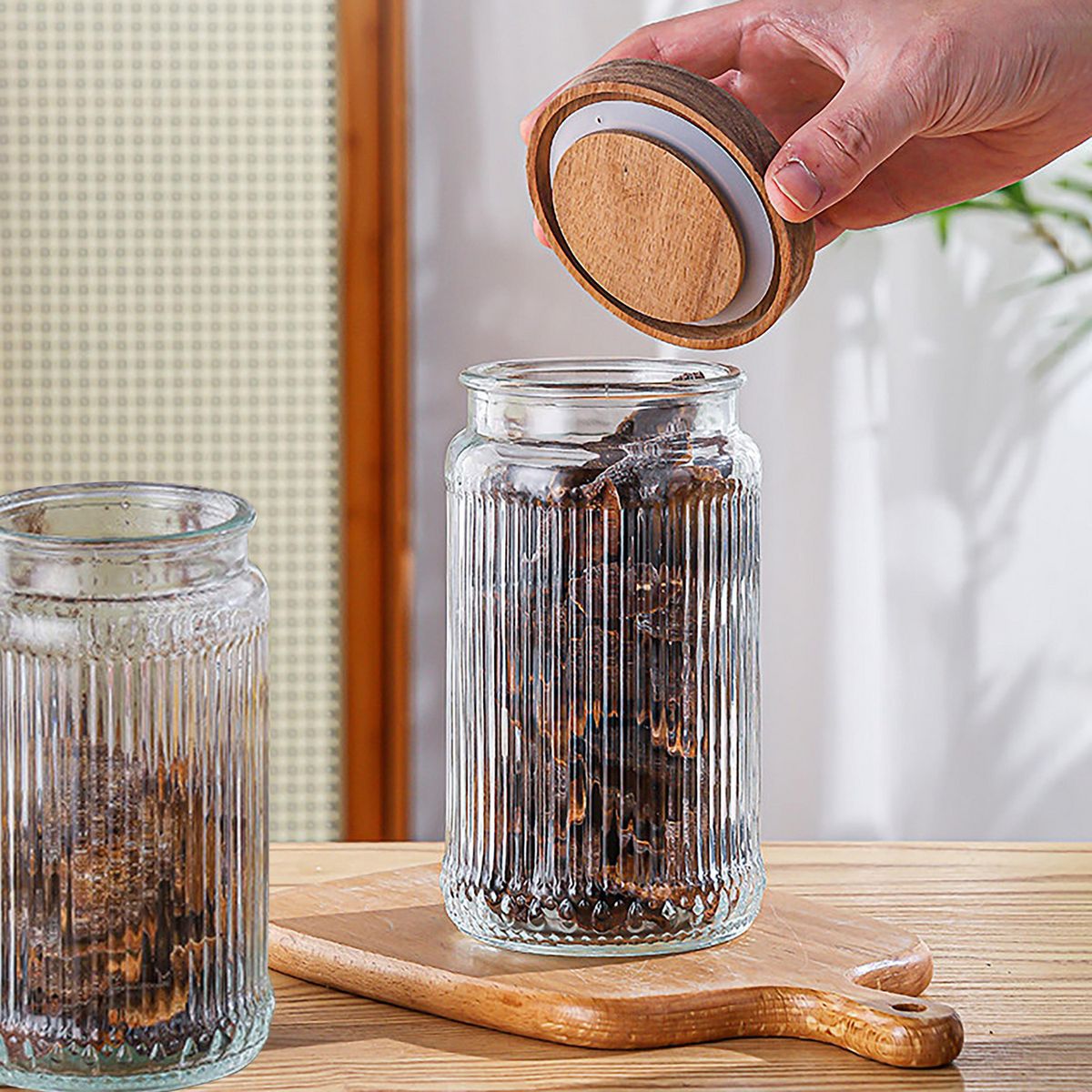 JUST HOME COLLECTION - Canister de vidrio Terra
