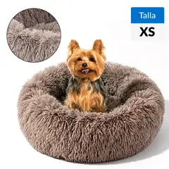 PETIZOOS - Cama perro para Perro 11x43x43 cm Gris oscuro; Café oscuro