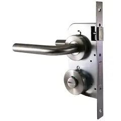 FIXSER - Cerradura Cerradura de baño Tubular Embutida Niquel Satinado