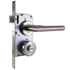 FIXSER - Cerradura de baño Tubular Embutida Niquel Satinado