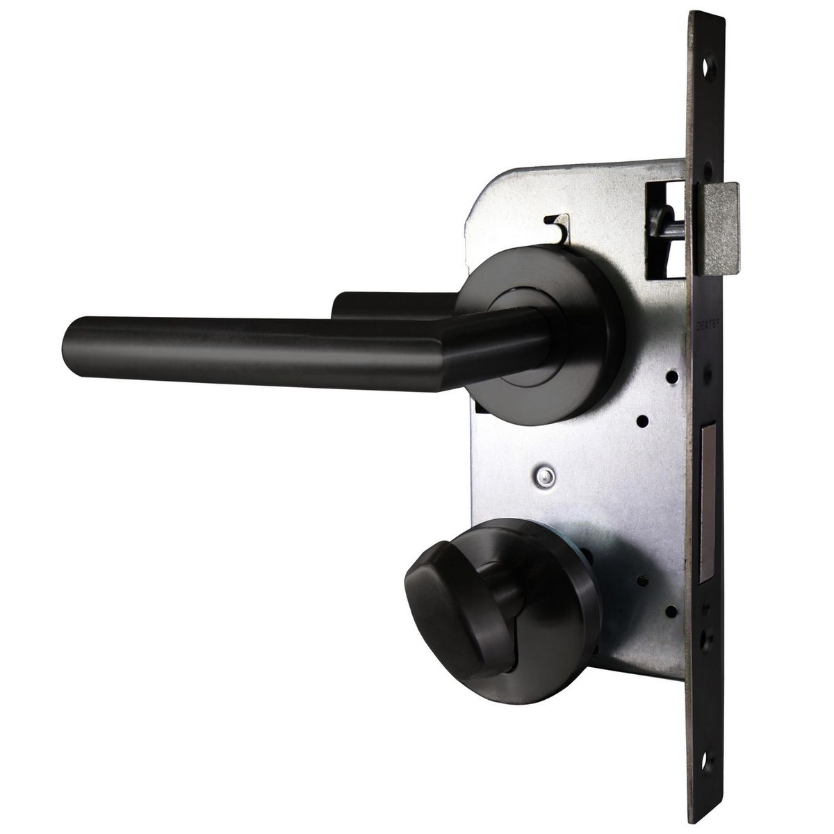 FIXSER - Cerradura Cerradura de dormitorio Tubular Embutida Negro 