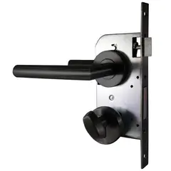 FIXSER - Cerradura de dormitorio Tubular Embutida Negro