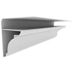 HOLZTEK - Cornisa Superior Conc 2.90 m Blanco