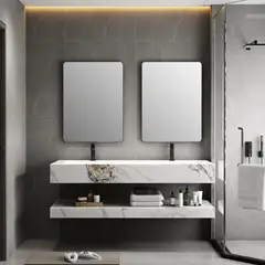 SENSI DACQUA - Espejo Baño Forma Rectangular 60x80 cm Negro