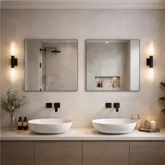 SENSI DACQUA - Espejo Baño Forma Cuadrada 100x100 cm