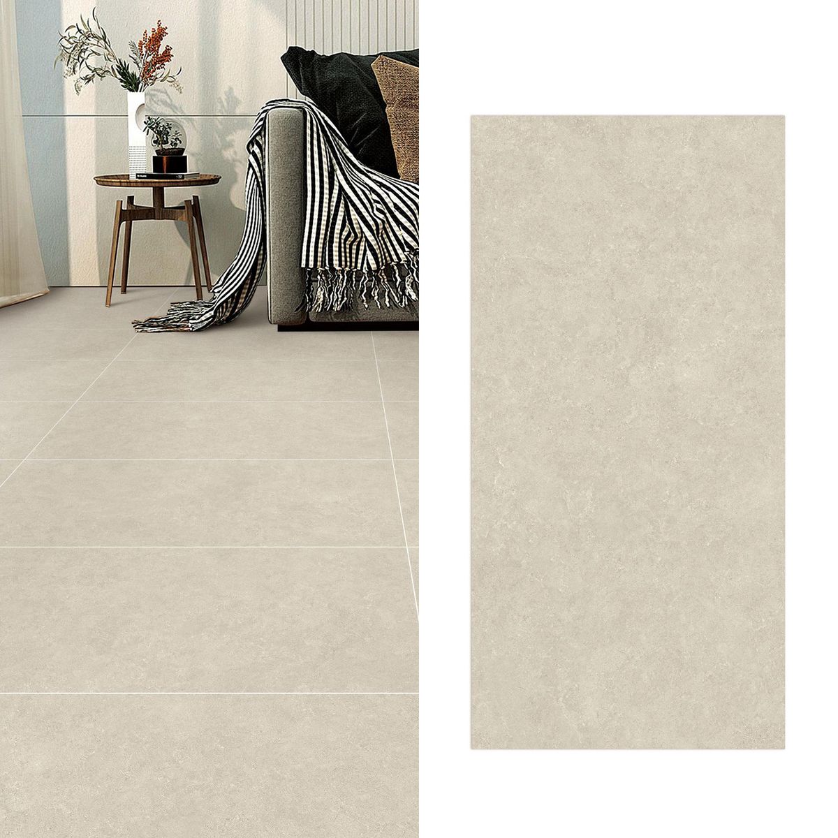Gres 60x120 cm Cemento Grey Gris 2.16 m2, marca HOLZTEK - Foto Principal