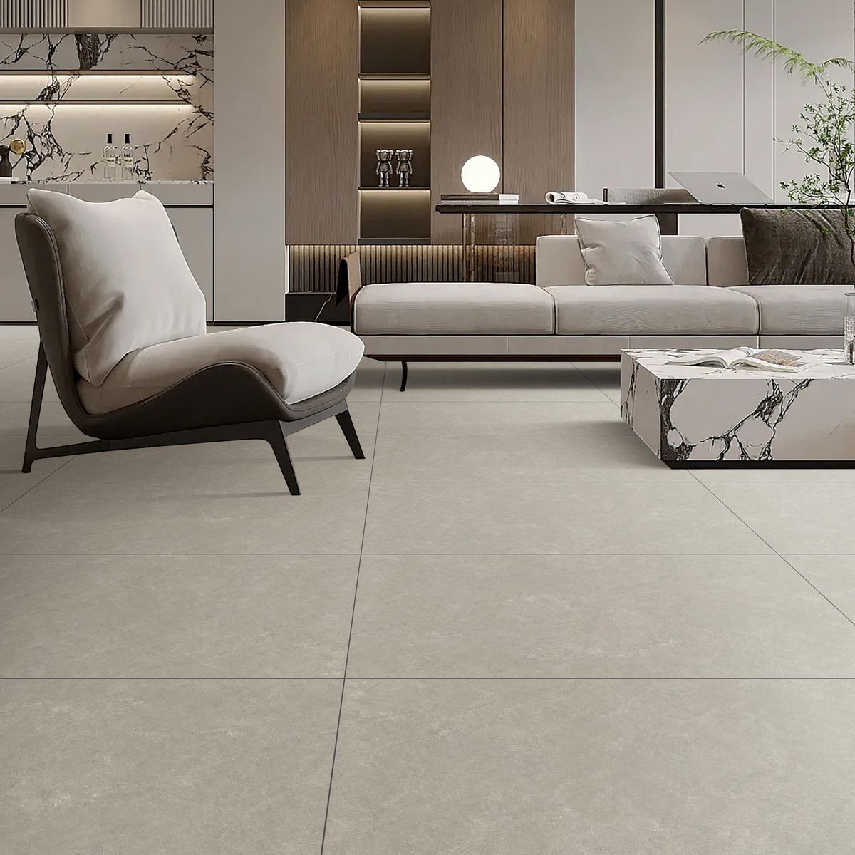 Gres 60x120 cm Cemento Bruma Gris 2.16 m2, marca HOLZTEK - Foto 2