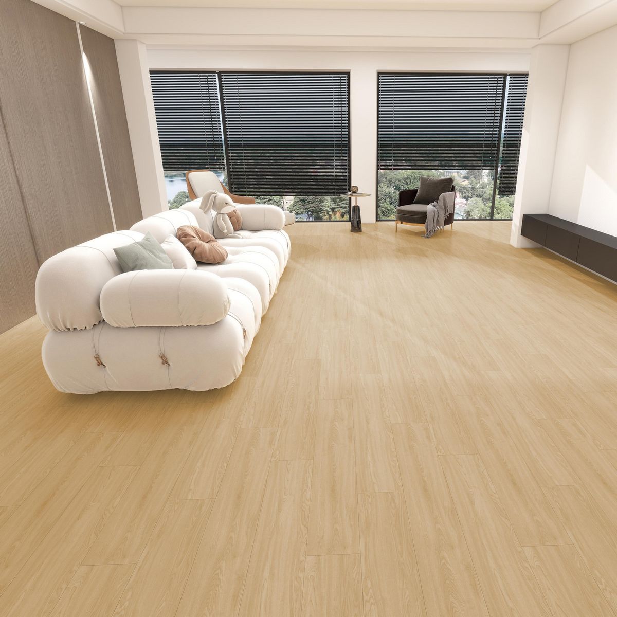 Piso vinílico 2 mm 22x122 cm Dehli Café 5 m2, marca HOLZTEK - Foto 2