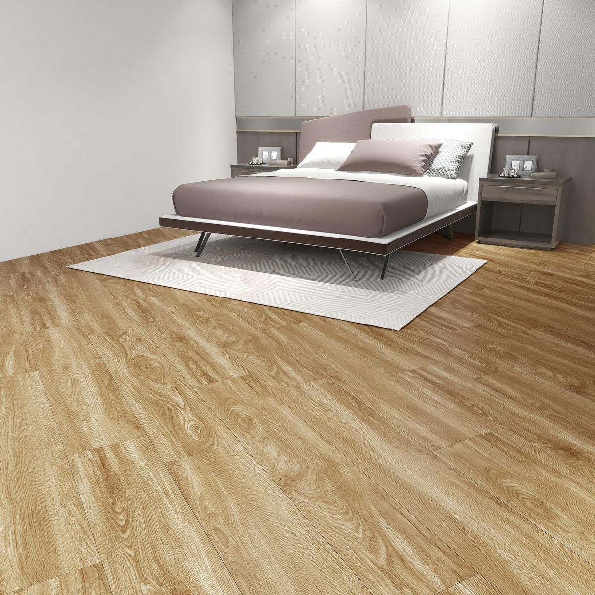 Piso vinílico 2 mm 22x122 cm Dubai Café 5 m2, marca HOLZTEK - Foto 2
