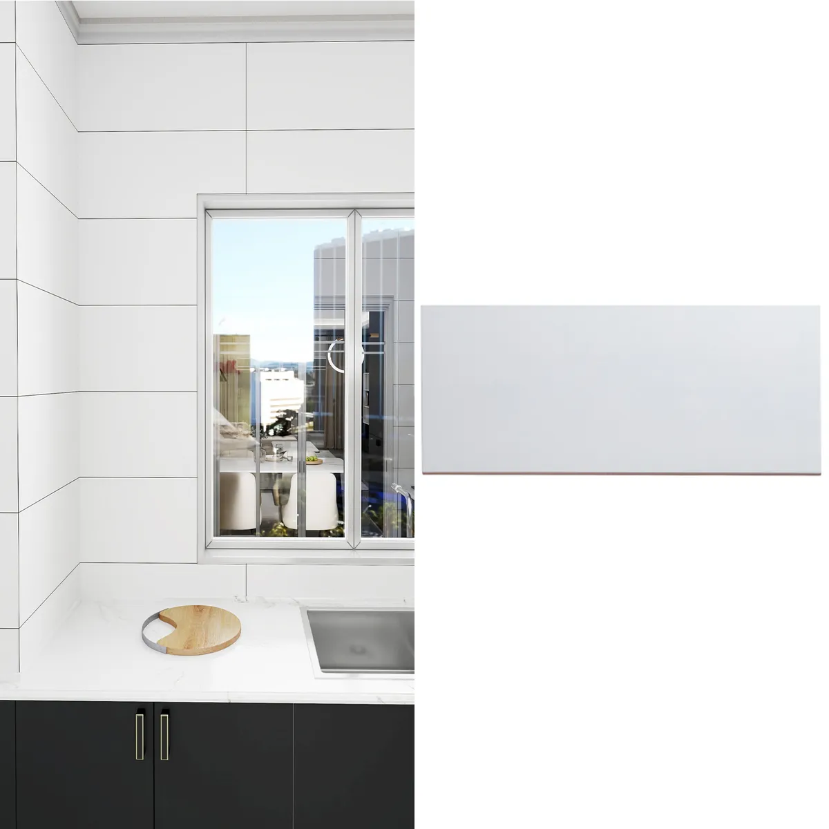 Cerámica 30x60 cm Blanca Blanco 1.8 m2, marca HOLZTEK - Foto Principal