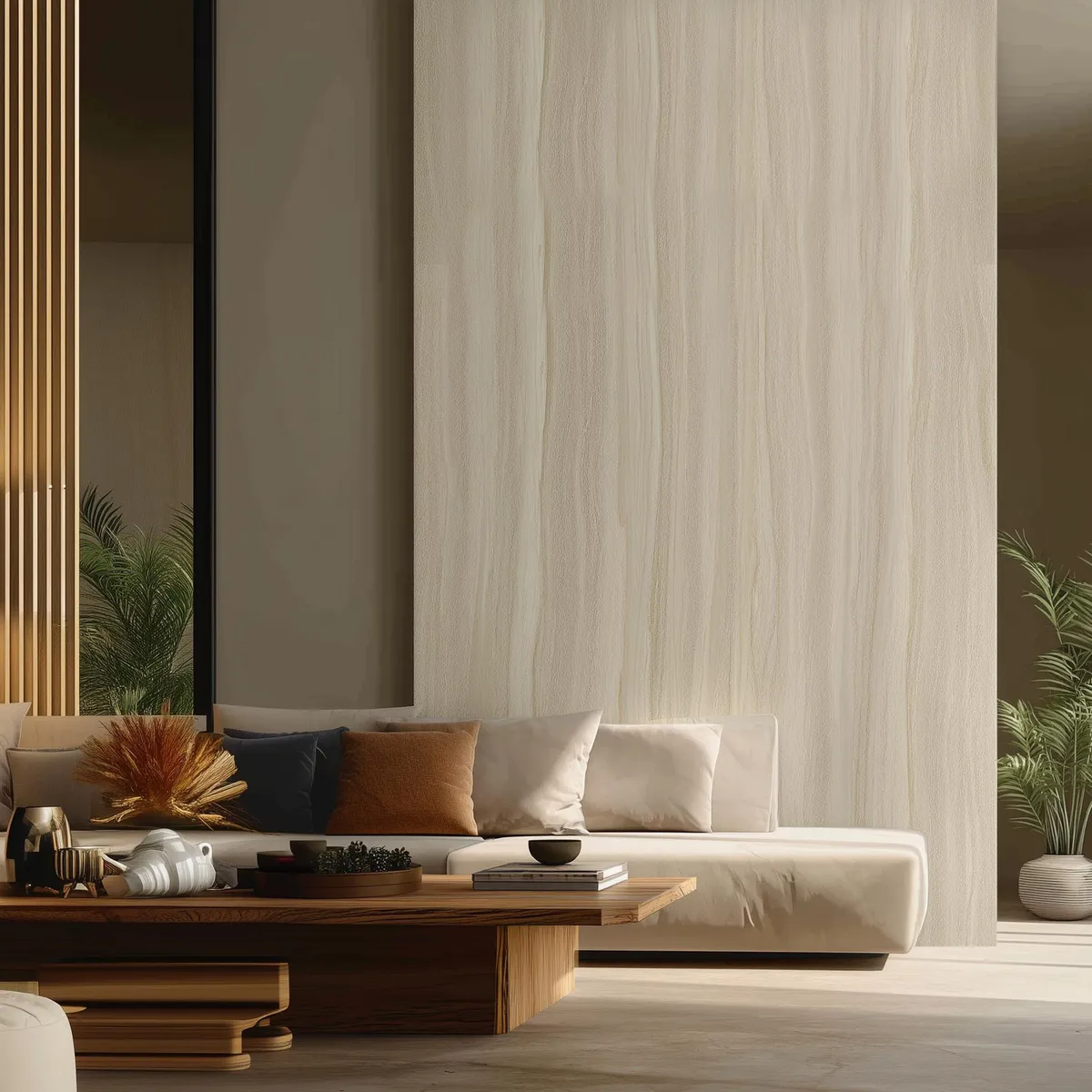 HOLZTEK - Panel de Muro Travert M 120x240 cm Beige 2.88 m2