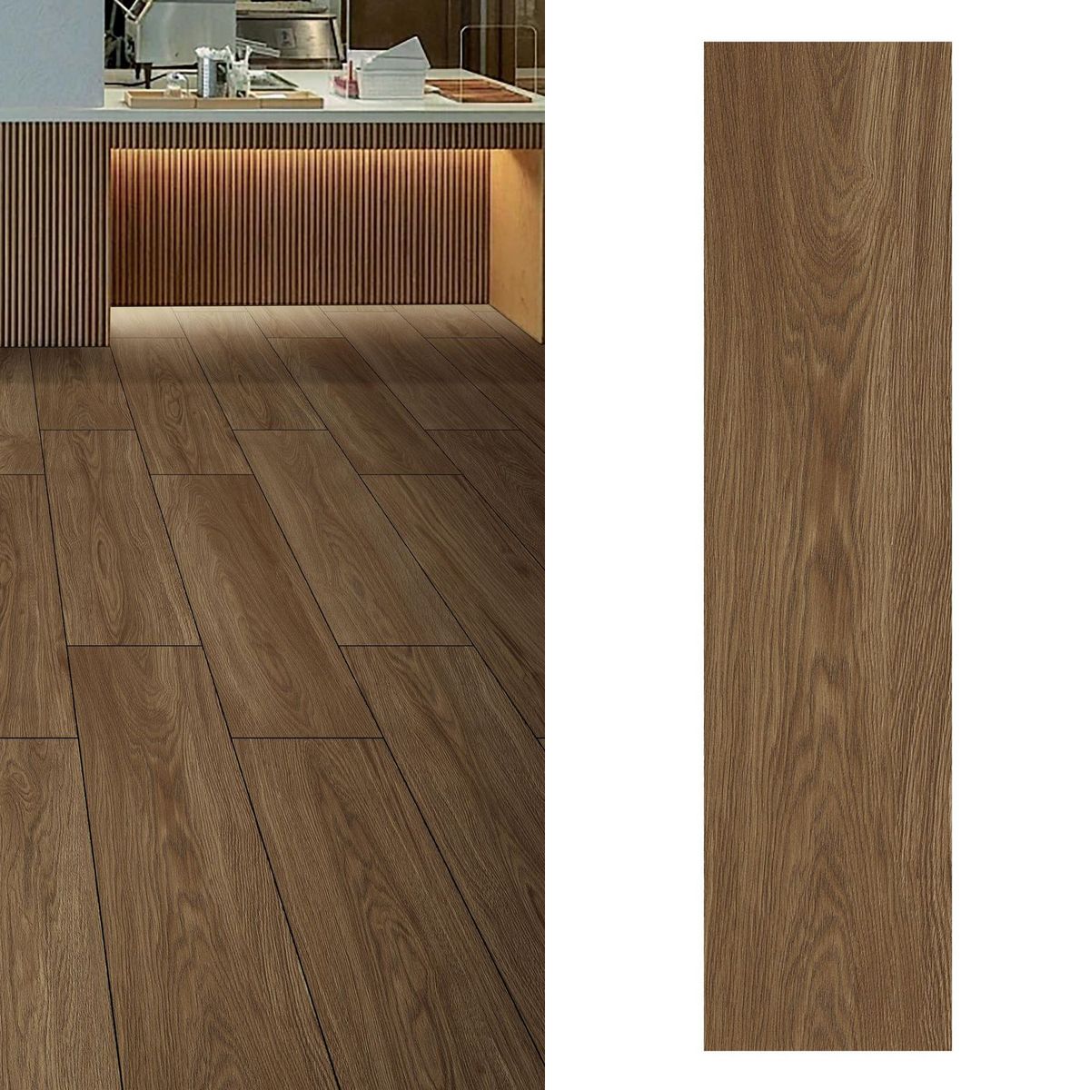 HOLZTEK - Porcelanato 30x120 cm St Germain Café 1.44 m2