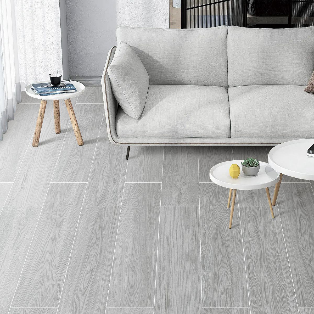 HOLZTEK - Porcelanato 30x120 cm Biarritz Gris 1.44 m2