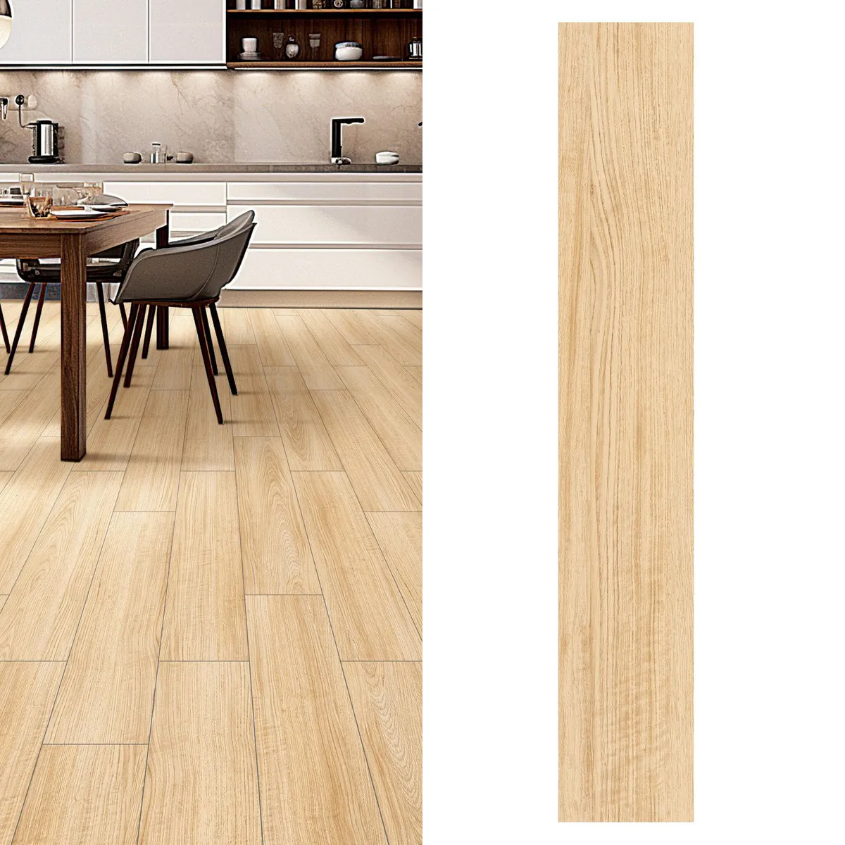 HOLZTEK - Gres 20x120 cm Aero Beige Beige 1.44 m2