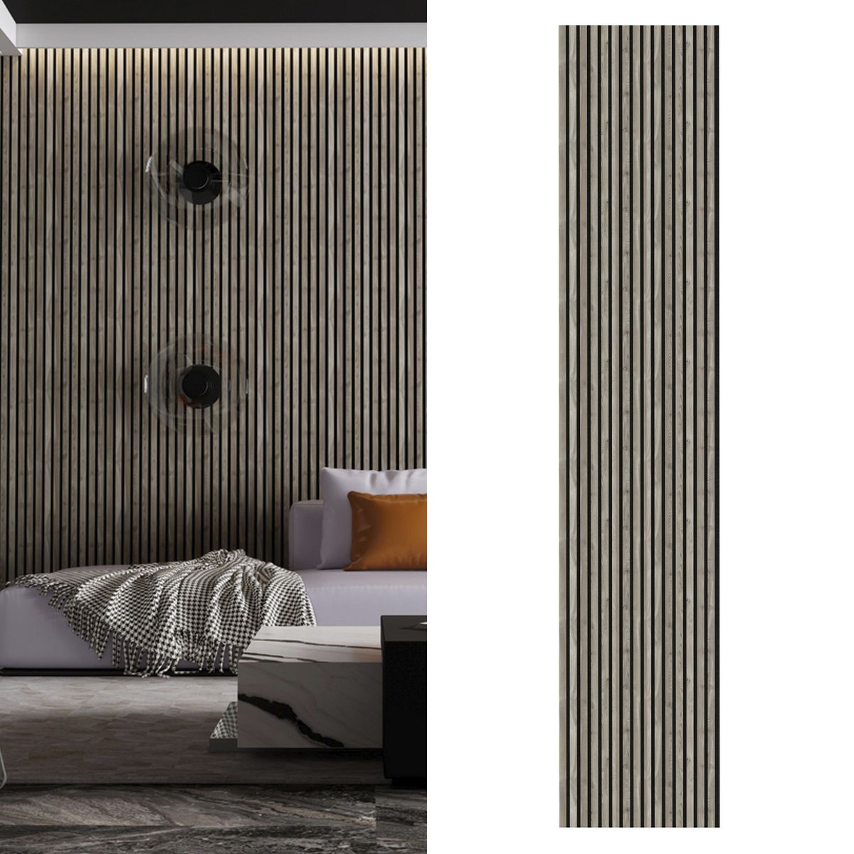 HOLZTEK - Panel JM1202MBWH708 60x240 cm Multicolor 1.44 m2