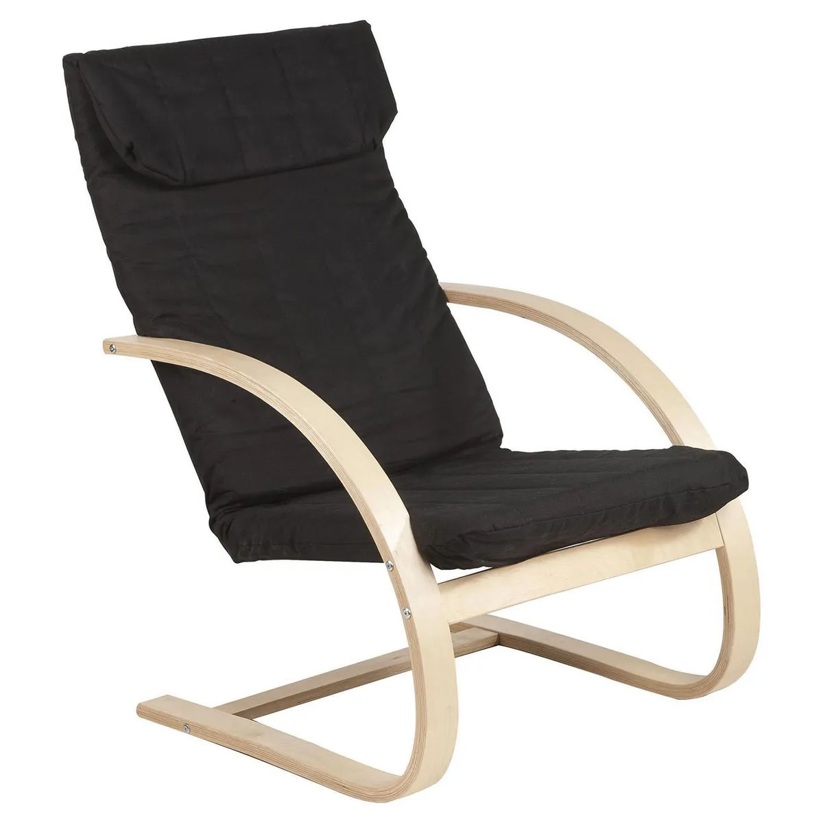 JUST HOME COLLECTION - Silla Descanso Nórdica Negro 101x54.5x67 cm