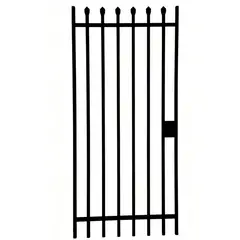 FIXSER - Puerta Reja Acero 210x120 cm + Accesorios