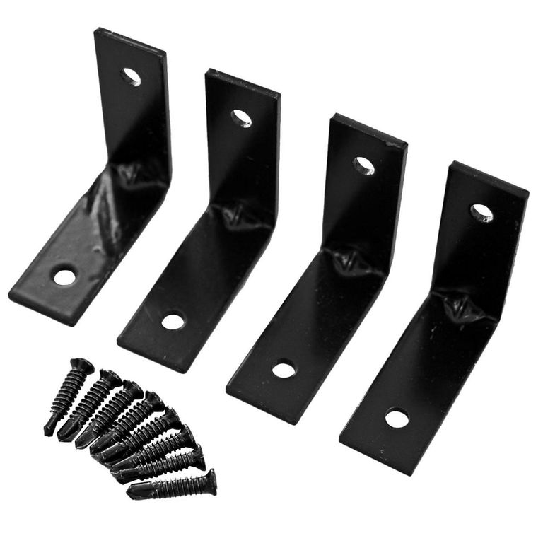 Kit Rieles y fijaciones Aluminio 5.2x178 metros Negro