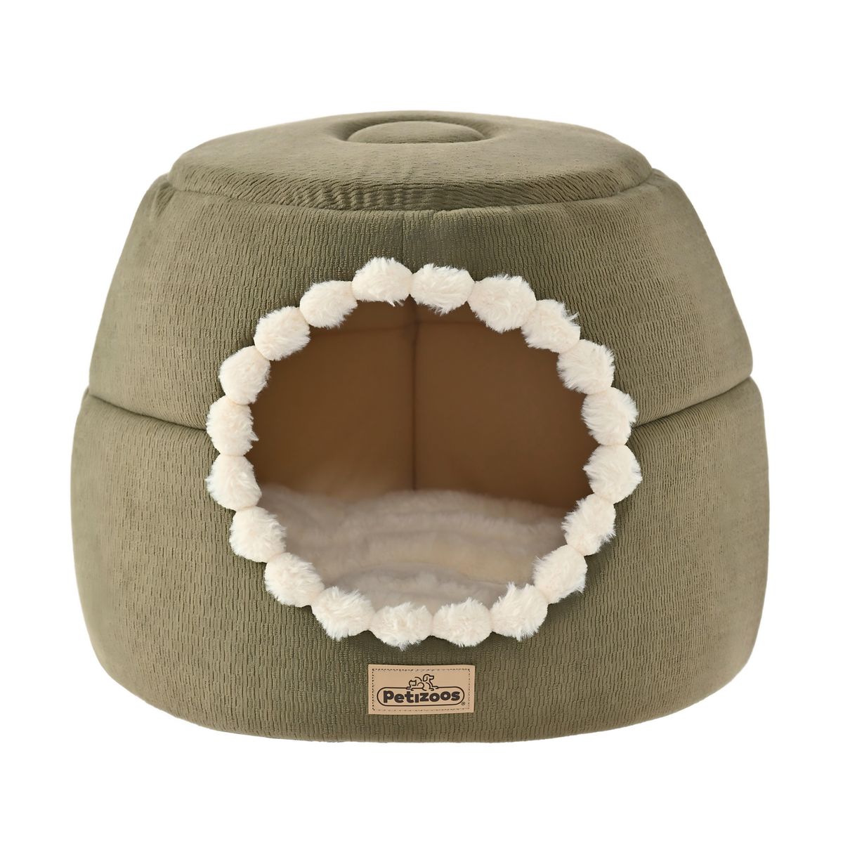 Cama para Gato 32x43x43 cm Verde, Beige, marca PETIZOOS - Foto Principal