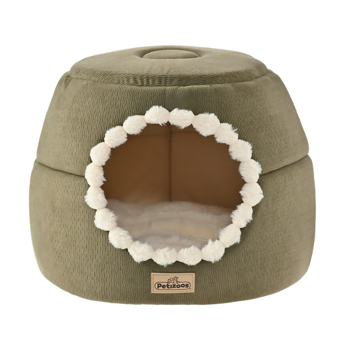 Cama para Gato 32x43x43 cm Verde, Beige, marca PETIZOOS - Foto Principal