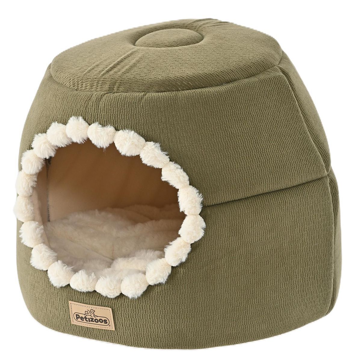 Cama para Gato 32x43x43 cm Verde, Beige, marca PETIZOOS - Foto 2