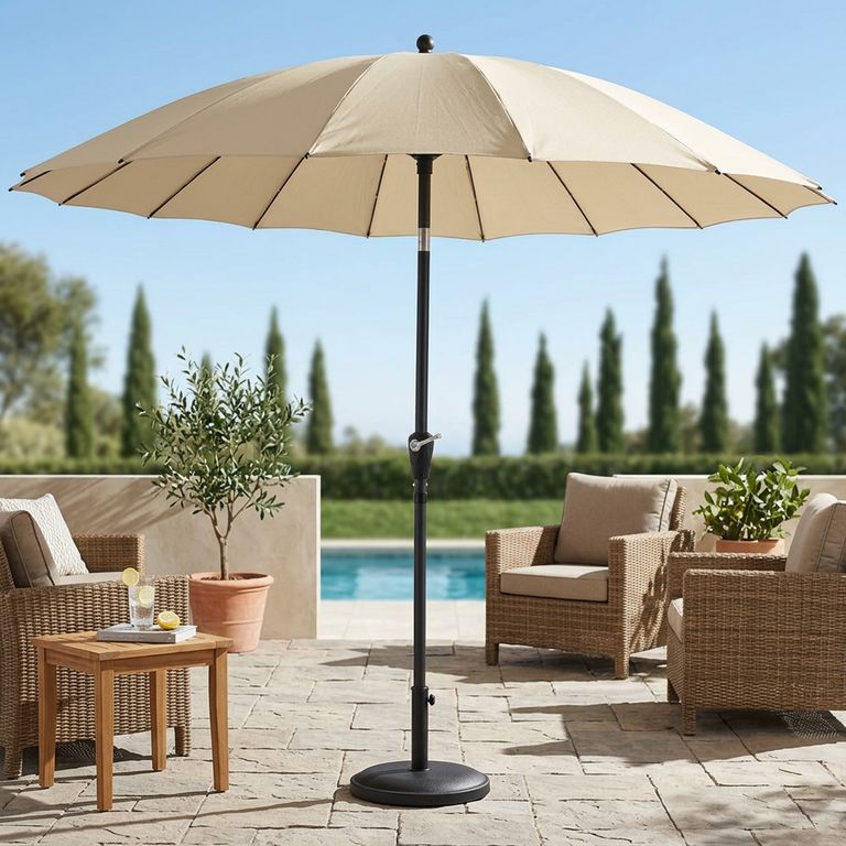 Quitasol Aluminio 270x243 metros Beige