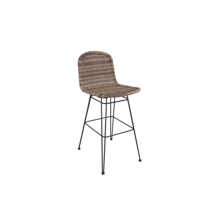 Pack de 2 sillas para Terraza Rattan Bar Café 106x45.5x59 cm