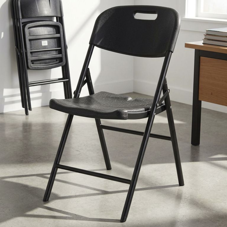 Silla plegable para Terraza Plástico HY-Y56-BK Negro 83x46x57 cm