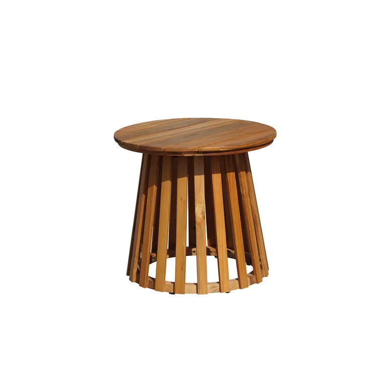 Mase de apoyo Redonda Madera 50x46x50 cm Natural