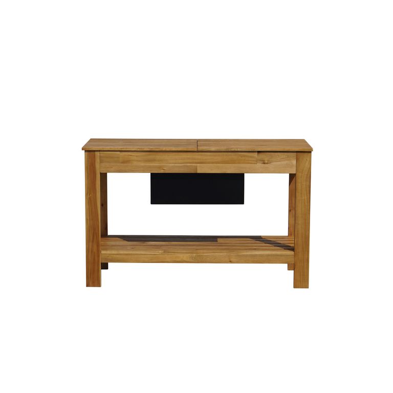 Mesa de Bar Rectangular Madera 45x76x122 cm Natural