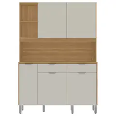 KIT PARANA - Mueble de cocina Flora Crema 145 cm