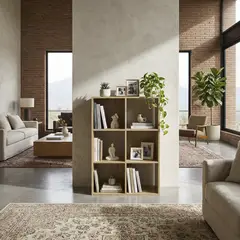 JUST HOME COLLECTION - Estante Madera 6 Nivel(es) 59x88x29 cm Roble