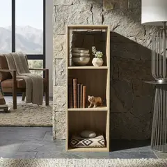 JUST HOME COLLECTION - Estante Madera 3 Nivel(es) 30x88x29 cm Roble